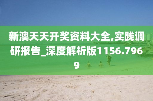 新澳天天开奖资料大全,实践调研报告_深度解析版1156.7969