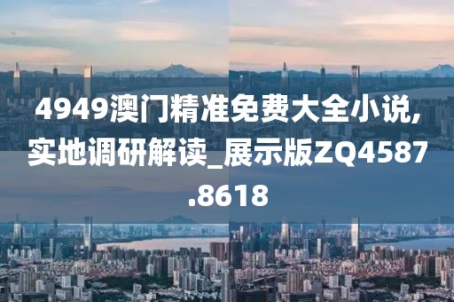 4949澳门精准免费大全小说,实地调研解读_展示版ZQ4587.8618