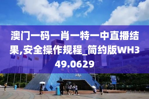 澳门一码一肖一特一中直播结果,安全操作规程_简约版WH349.0629
