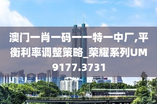 澳门一肖一码一一特一中厂,平衡利率调整策略_荣耀系列UM9177.3731