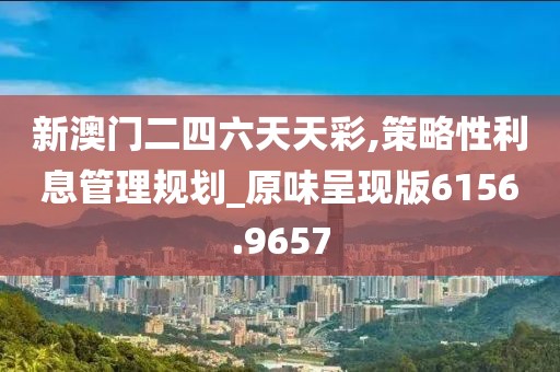 新澳门二四六天天彩,策略性利息管理规划_原味呈现版6156.9657