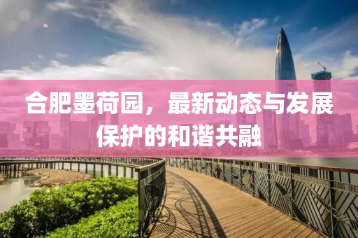合肥墨荷园，最新动态与发展保护的和谐共融