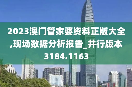 2023澳门管家婆资料正版大全,现场数据分析报告_并行版本3184.1163