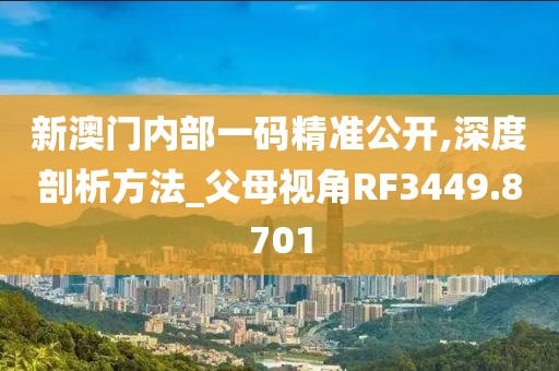 新澳门内部一码精准公开,深度剖析方法_父母视角RF3449.8701