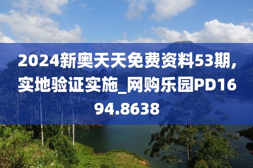 2024新奥天天免费资料53期,实地验证实施_网购乐园PD1694.8638