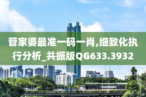 管家婆最准一码一肖,细致化执行分析_共振版QG633.3932