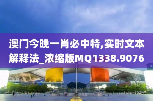 澳门今晚一肖必中特,实时文本解释法_浓缩版MQ1338.9076