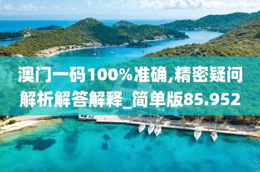 澳门一码100%准确,精密疑问解析解答解释_简单版85.952