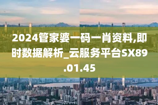 2024管家婆一码一肖资料,即时数据解析_云服务平台SX89.01.45