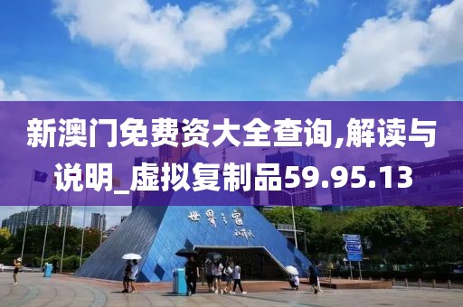 新澳门免费资大全查询,解读与说明_虚拟复制品59.95.13
