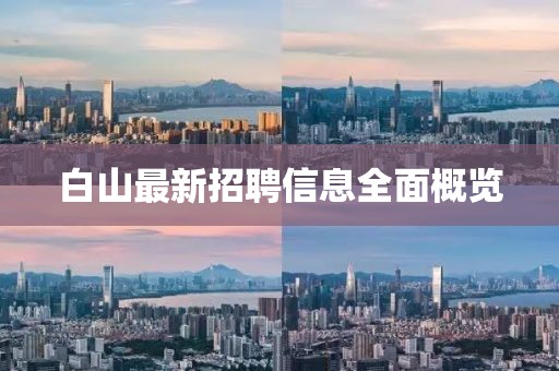白山最新招聘信息全面概览