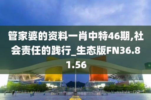 管家婆的资料一肖中特46期,社会责任的践行_生态版FN36.81.56