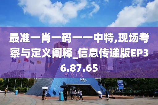 最准一肖一码一一中特,现场考察与定义阐释_信息传递版EP36.87.65