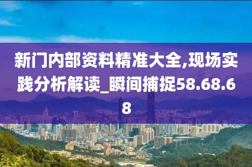 新门内部资料精准大全,现场实践分析解读_瞬间捕捉58.68.68