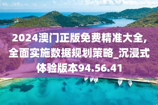 2024澳门正版免费精准大全,全面实施数据规划策略_沉浸式体验版本94.56.41