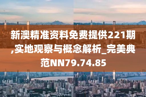 新澳精准资料免费提供221期,实地观察与概念解析_完美典范NN79.74.85