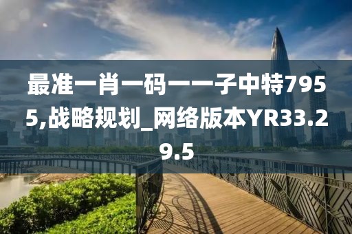 最准一肖一码一一子中特7955,战略规划_网络版本YR33.29.5