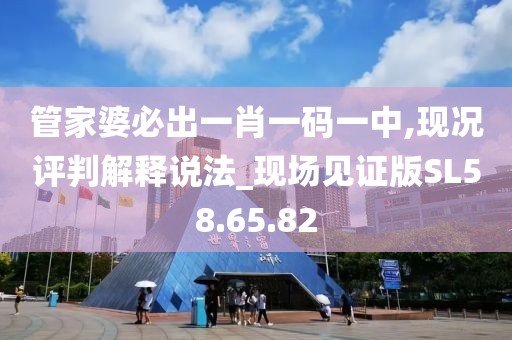 管家婆必出一肖一码一中,现况评判解释说法_现场见证版SL58.65.82