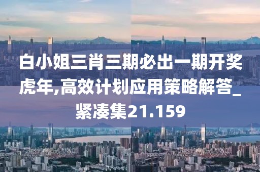 白小姐三肖三期必出一期开奖虎年,高效计划应用策略解答_紧凑集21.159