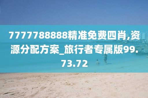 7777788888精准免费四肖,资源分配方案_旅行者专属版99.73.72
