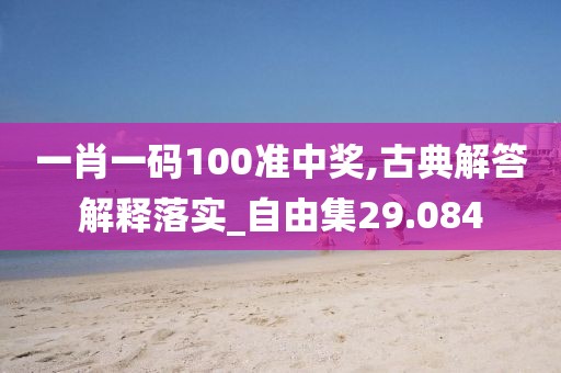一肖一码100准中奖,古典解答解释落实_自由集29.084