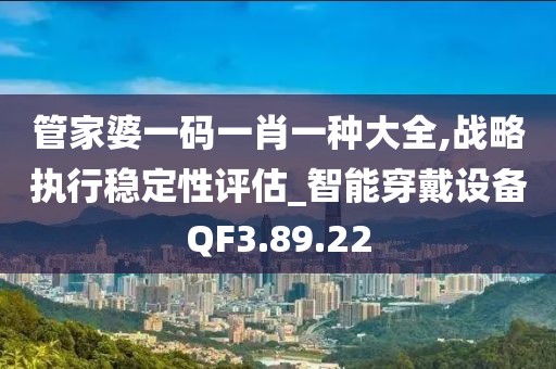 管家婆一码一肖一种大全,战略执行稳定性评估_智能穿戴设备QF3.89.22