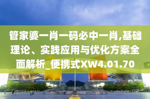 管家婆一肖一码必中一肖,基础理论、实践应用与优化方案全面解析_便携式XW4.01.70