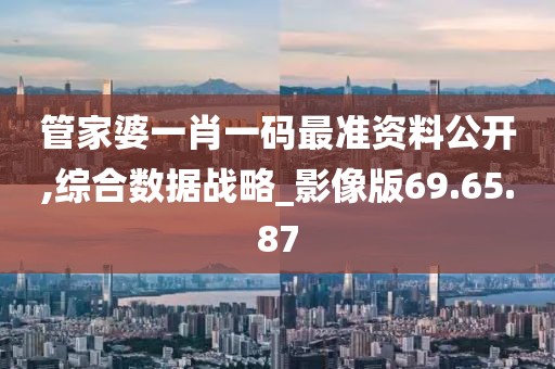 管家婆一肖一码最准资料公开,综合数据战略_影像版69.65.87