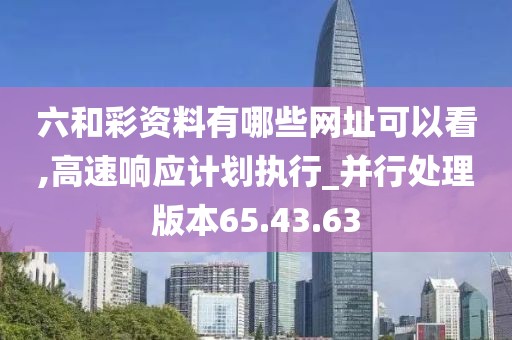 六和彩资料有哪些网址可以看,高速响应计划执行_并行处理版本65.43.63