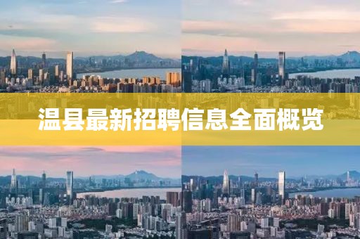 温县最新招聘信息全面概览