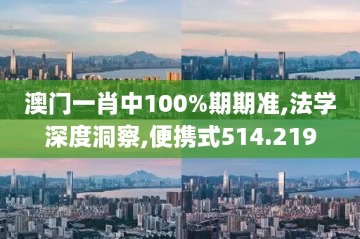 澳门一肖中100%期期准,法学深度洞察,便携式514.219