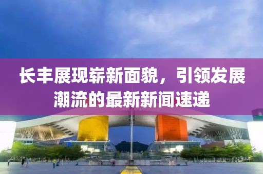 长丰展现崭新面貌，引领发展潮流的最新新闻速递
