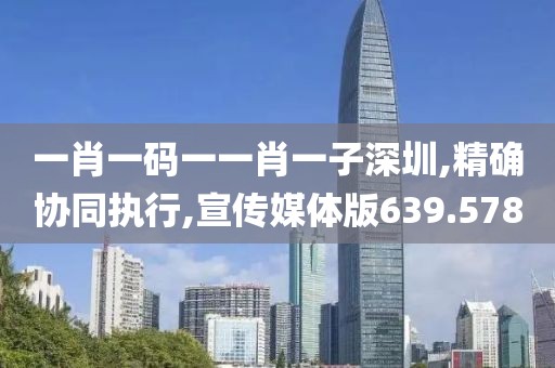 一肖一码一一肖一子深圳,精确协同执行,宣传媒体版639.578