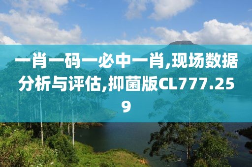 一肖一码一必中一肖,现场数据分析与评估,抑菌版CL777.259