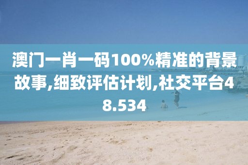 澳门一肖一码100%精准的背景故事,细致评估计划,社交平台48.534