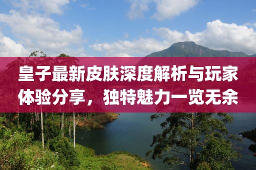 皇子最新皮肤深度解析与玩家体验分享，独特魅力一览无余