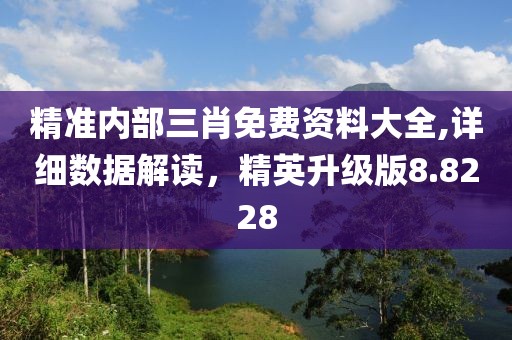 精准内部三肖免费资料大全,详细数据解读，精英升级版8.8228