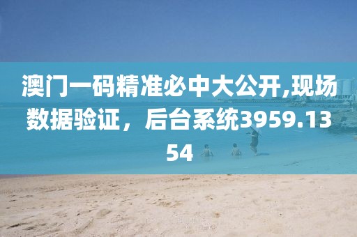 澳门一码精准必中大公开,现场数据验证，后台系统3959.1354