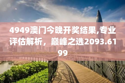 4949澳门今晚开奖结果,专业评估解析，巅峰之选2093.6199
