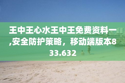 王中王心水王中王免费资料一,安全防护策略，移动端版本833.632