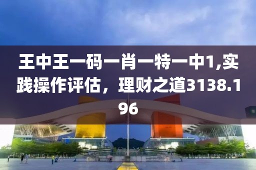 王中王一码一肖一特一中1,实践操作评估，理财之道3138.196