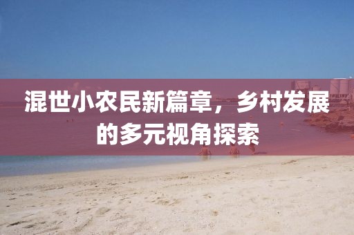 混世小农民新篇章，乡村发展的多元视角探索