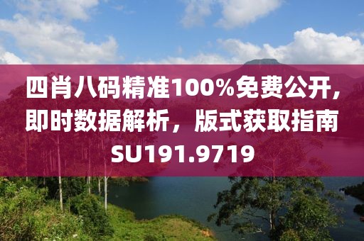 四肖八码精准100%免费公开,即时数据解析，版式获取指南SU191.9719