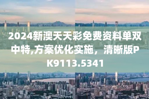 2024新澳天天彩免费资料单双中特,方案优化实施，清晰版PK9113.5341