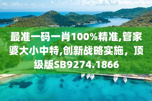 最准一码一肖100%精准,管家婆大小中特,创新战略实施，顶级版SB9274.1866