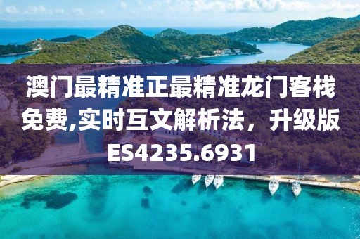 澳门最精准正最精准龙门客栈免费,实时互文解析法，升级版ES4235.6931