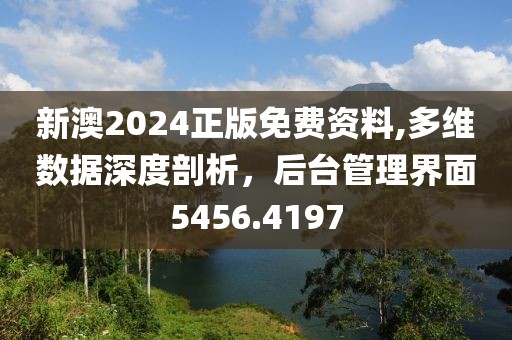 新澳2024正版免费资料,多维数据深度剖析，后台管理界面5456.4197
