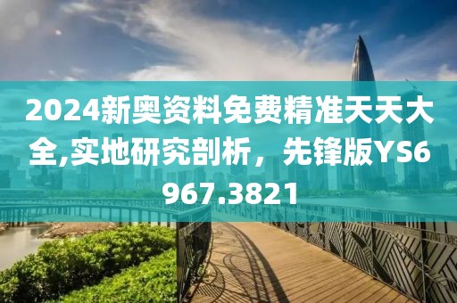 2024新奥资料免费精准天天大全,实地研究剖析，先锋版YS6967.3821