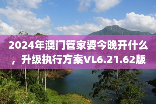 2024年澳门管家婆今晚开什么，升级执行方案VL6.21.62版