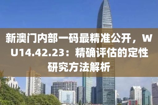 新澳门内部一码最精准公开，WU14.42.23：精确评估的定性研究方法解析